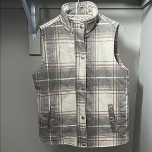 Plaid Sleeveless Vest